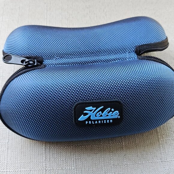 Hobie Eyeglasses Case Zip Around Semi Hard Case Blue Tone Case only - Picture 4 of 11